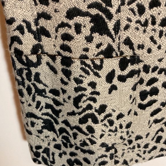 Zanella Italian-made leopard print blazer Poly/Cotton black/tan 8 - Picture 8 of 9